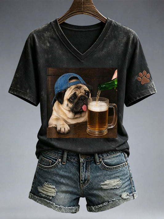 Women's Lovely Pug T-Shirt