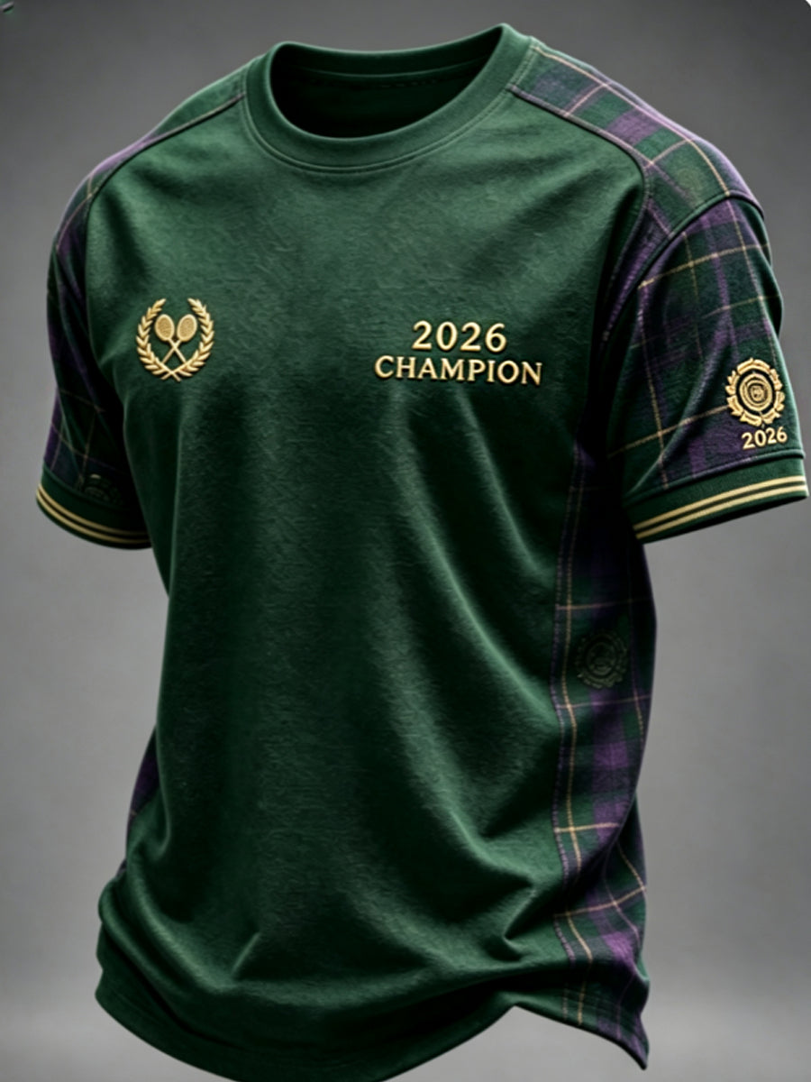 Men's 2026 Wimbledon Champion short sleeves t-shirt