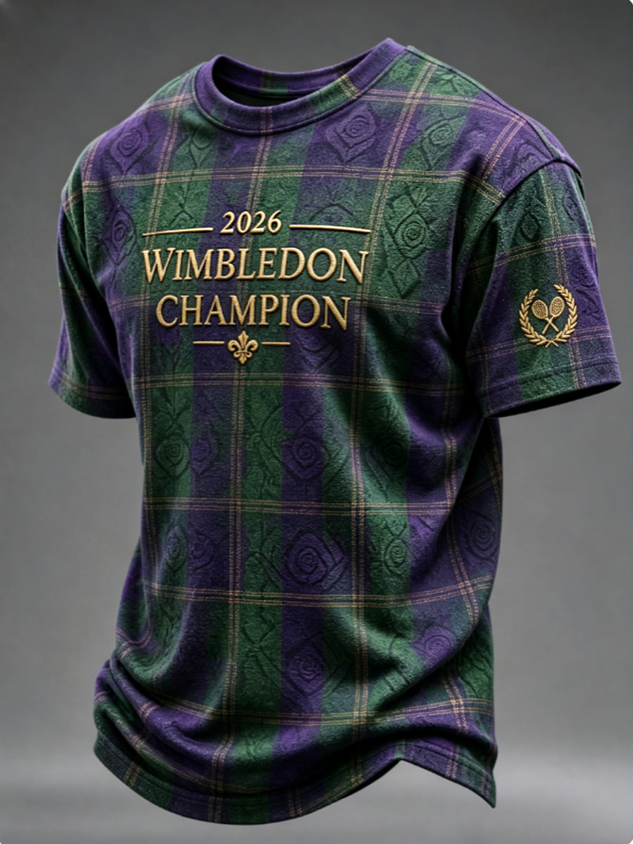 Men's 2026 Wimbledon Champion short sleeves t-shirt
