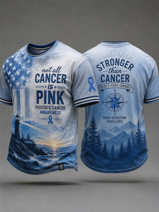 Men's 'not all cancer is pink prostate cancer awareness' T-shirts