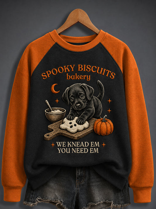 Women's Spooky Bakery Print Sweatshirt