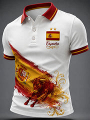 Men's Spain Print Casual Top