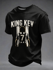 Men's England Football Lover Legend King Kev Rip Printed short sleeves t-shirt