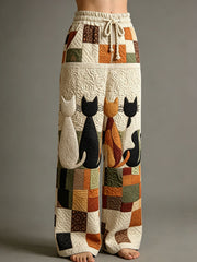 Women's Animal Art Print Trousers