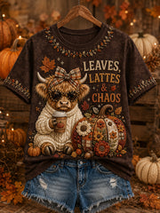 Women's Autumn Style Short-Sleeved T-Shirt