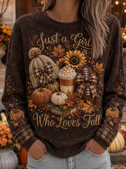 Women's Autumn Style Round-Neck Long-Sleeve T-Shirt