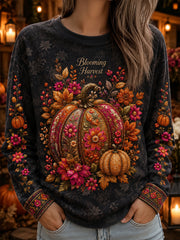 Women's Autumn Style Round-Neck Long-Sleeve T-Shirt