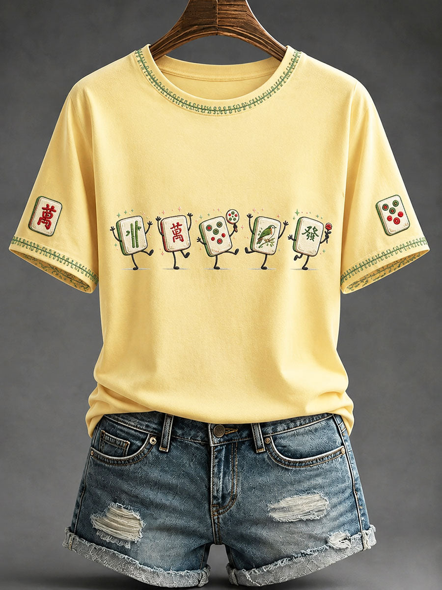 Women's Mahjong Casual T-shirt