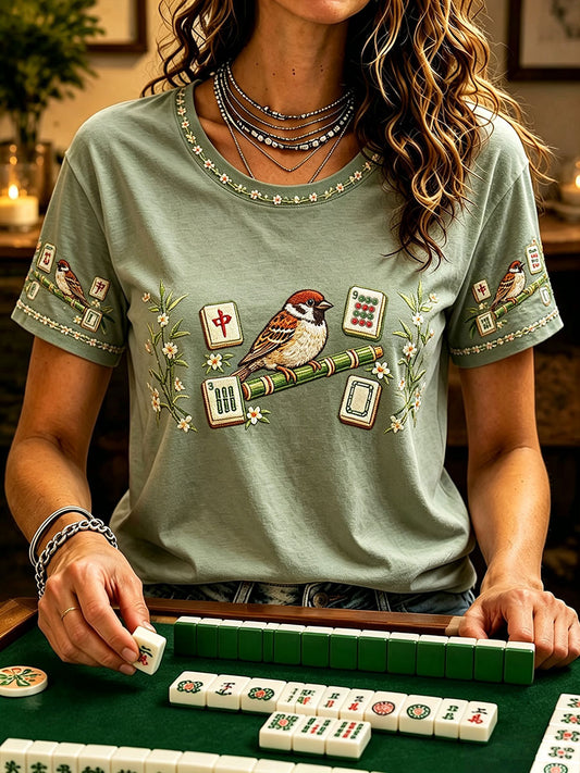 Women's Mahjong Casual T-Shirts