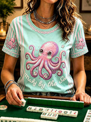 Women's Mahjong Octopus T-Shirts