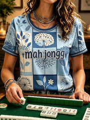 Women's Mahjong Floral T-Shirts