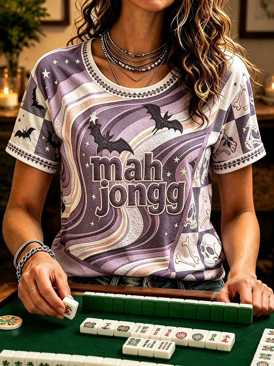 Women's Mahjong Bat T-shirts