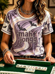 Women's Mahjong Bat T-shirts