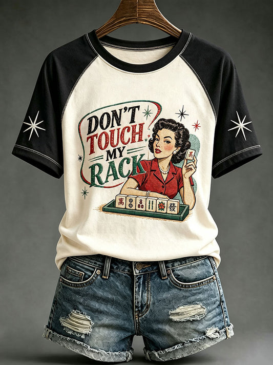 Women's Retro Casual Mahjong T-Shirts