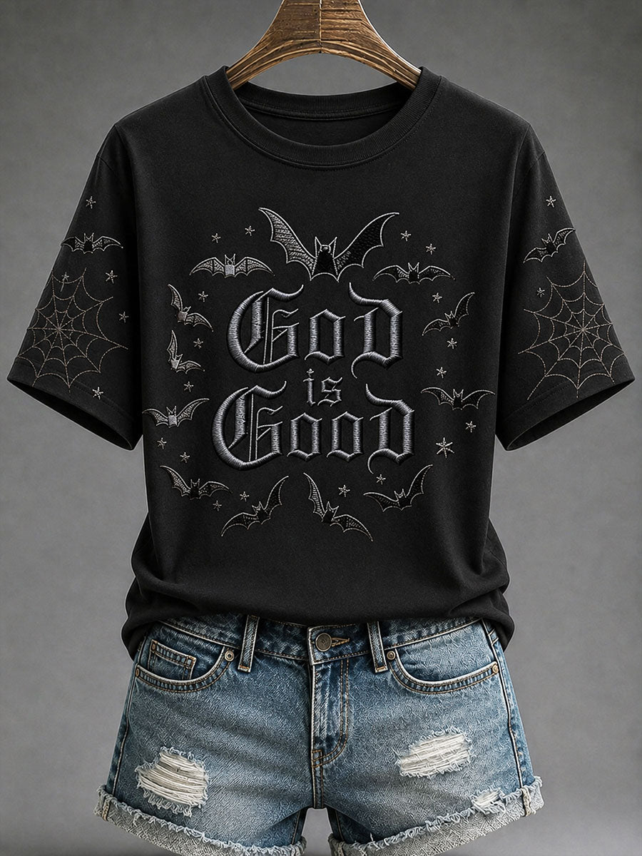 Women's 'God Is Good' Faith Halloween Casual T-shirt