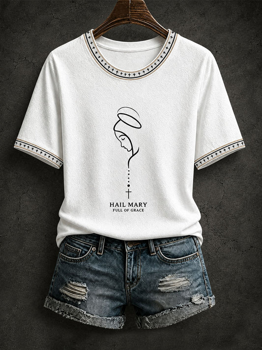 Women's Hail Mary Full Of Grace T-shirt
