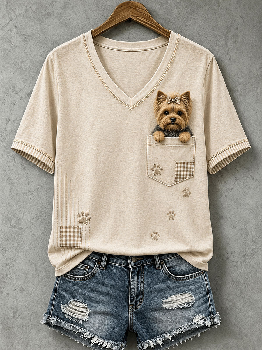 Women's Lovely  Yorkshire Felt Art T-Shirt