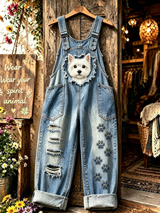 Women's Animal Art Printed Strap Pants