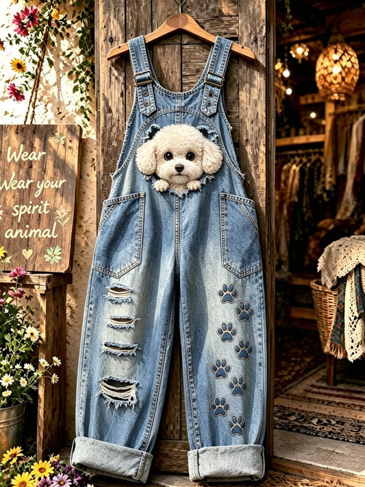 Women's Animal Art Printed Strap Pants