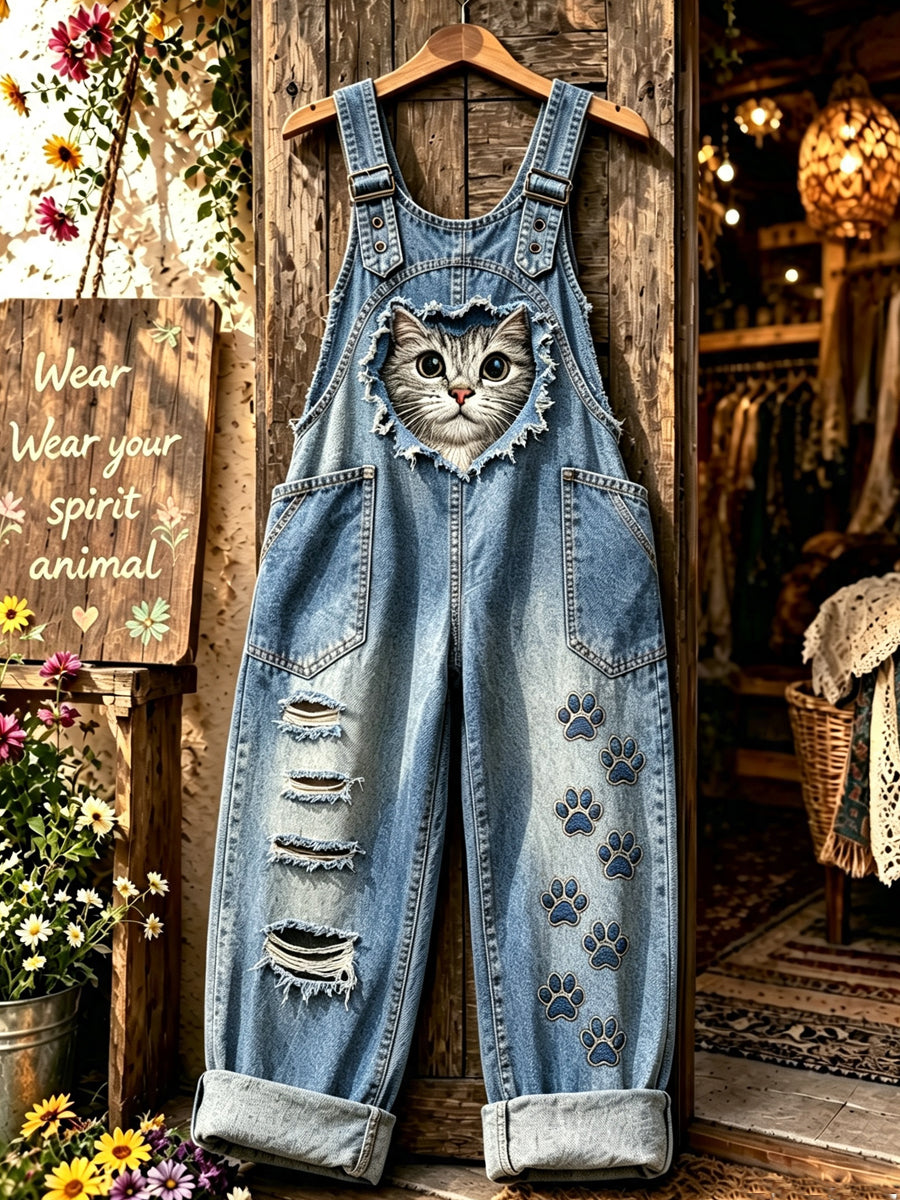 Women's Animal Art Printed Strap Pants