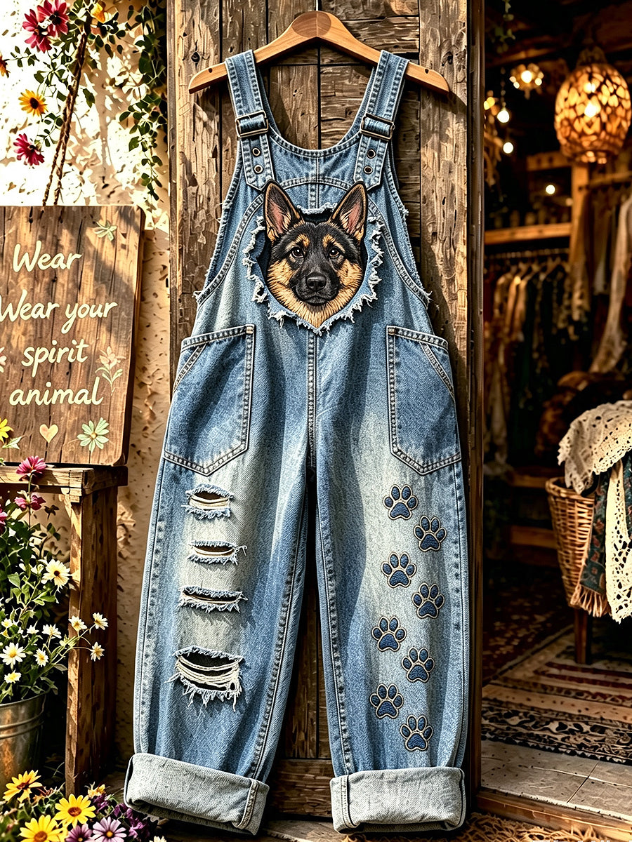 Women's Animal Art Printed Strap Pants