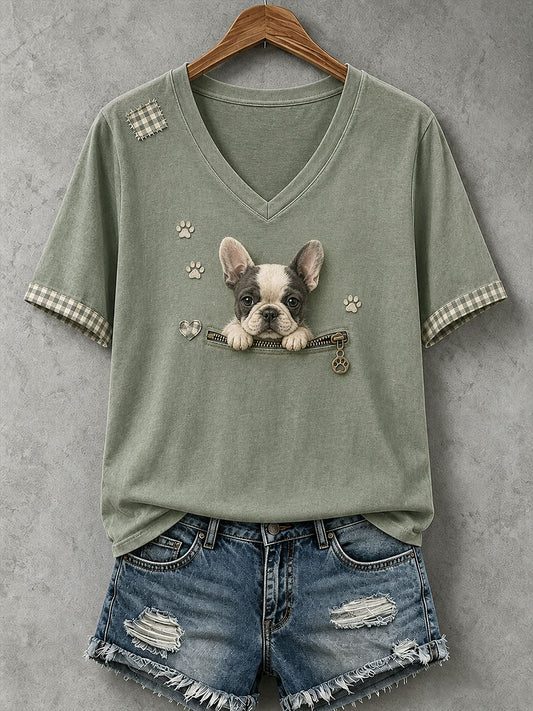 Women's Lovely French Bulldog T-Shirt