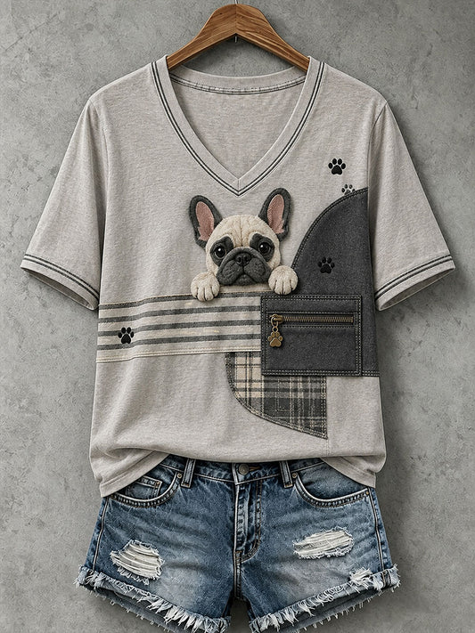 Women's Lovely French Bulldog T-Shirt