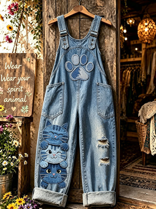 Women's Animal Art Printed overalls