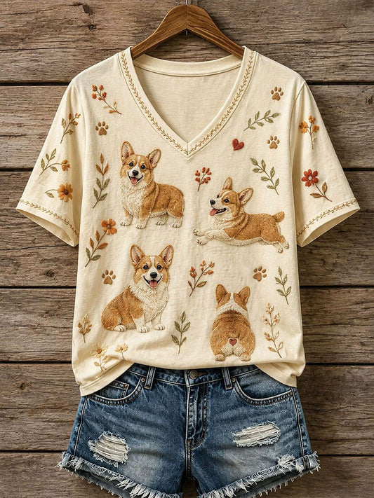 Women's Lovely Corgi T-Shirt