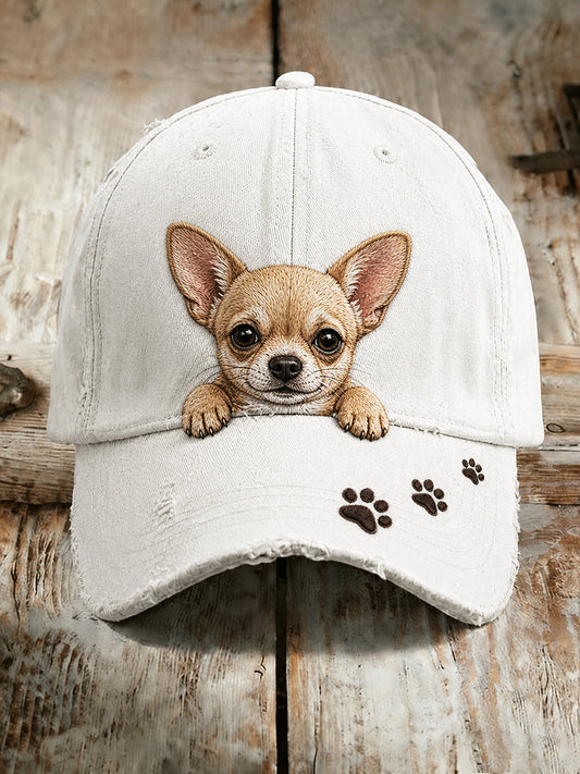 Unisex Casual Hat with Vintage Animal Art Print