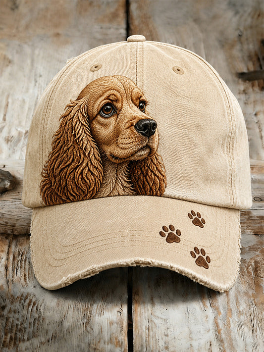 Unisex Casual Hat with Vintage Animal Art Print