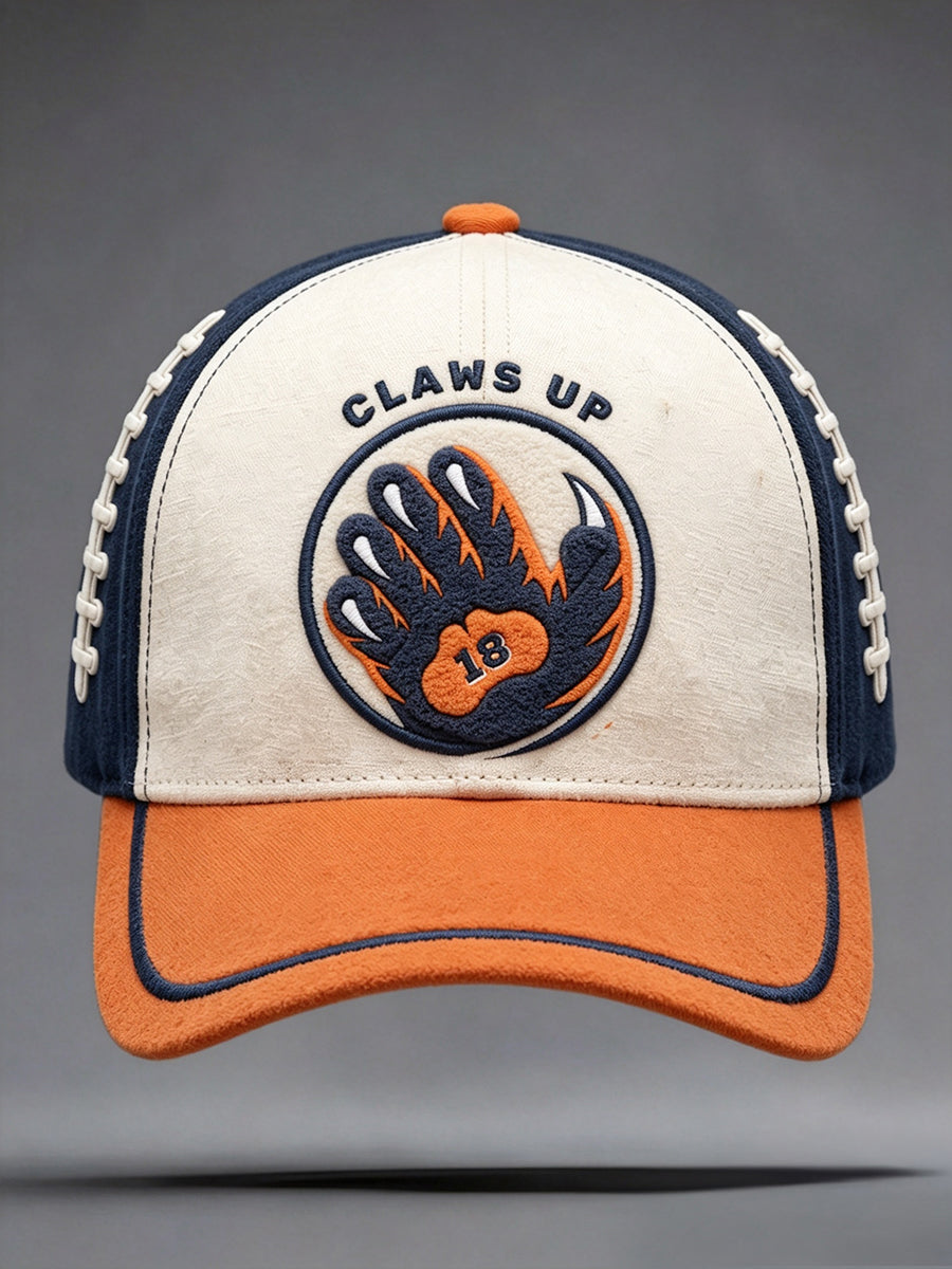 Unisex Chicago Football Lover Bear Art Printed Hat