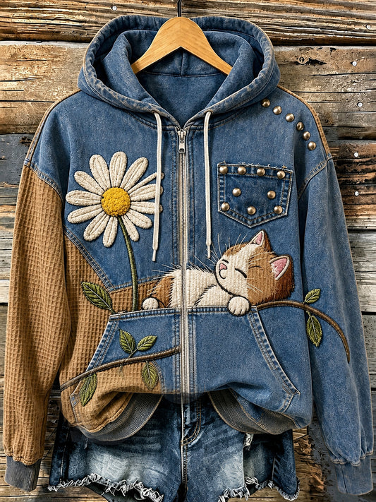 Women's Fun Animals Zip-Up Hoodie