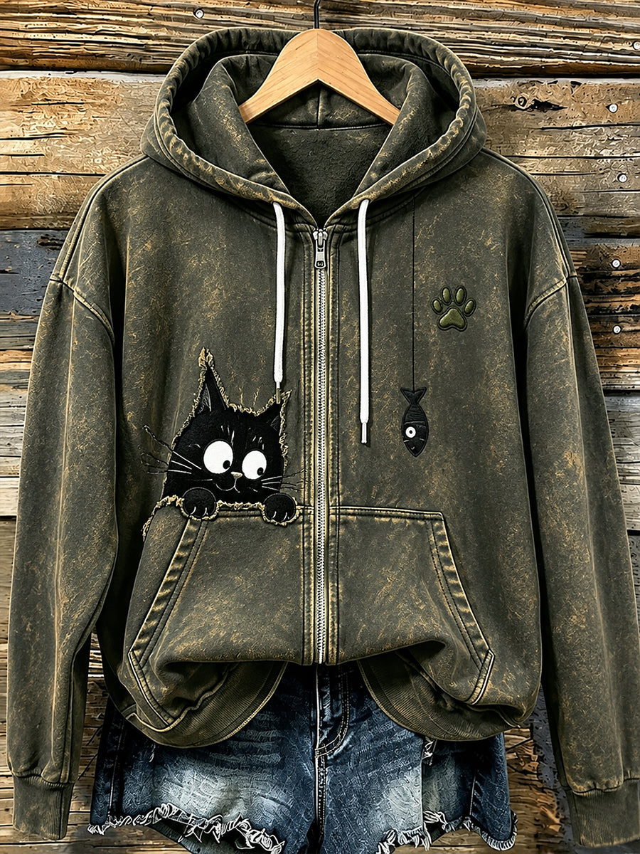 Women's Fun Animals Zip-Up Hoodie