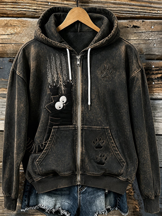 Women's Fun Animals Zip-Up Hoodie