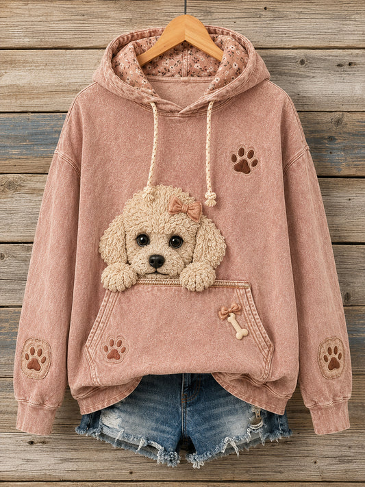 Women's Fun Animals Ribbed Hoodie