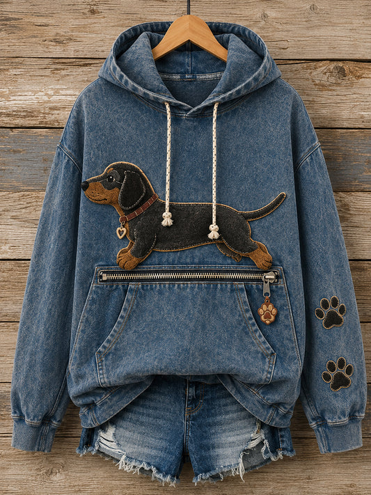 Women's Fun Animals Ribbed Hoodie
