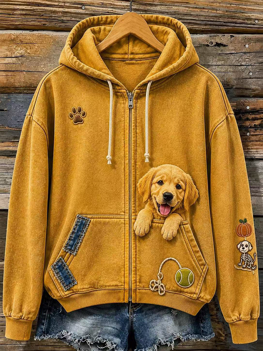 Women's Fun Animals  Zip-Up Hoodie