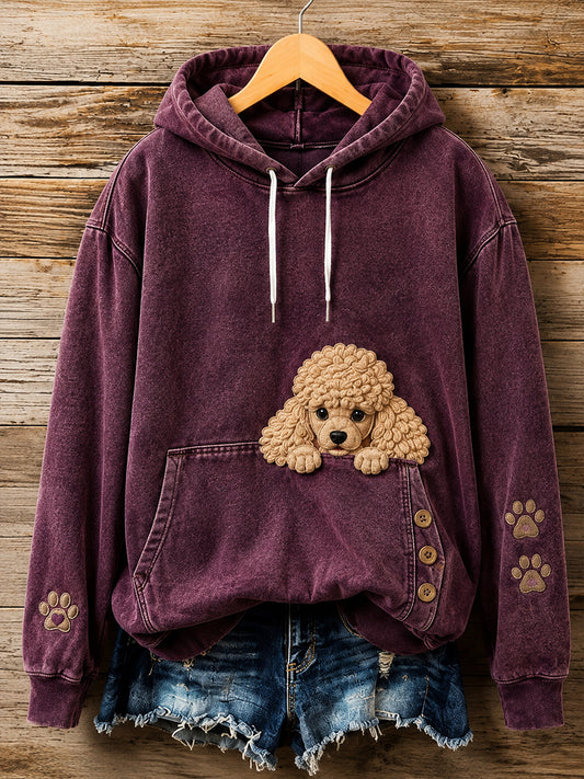 Women's Fun Animals Ribbed Hoodie