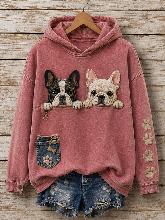 Women's Fun Animals Ribbed Hoodie