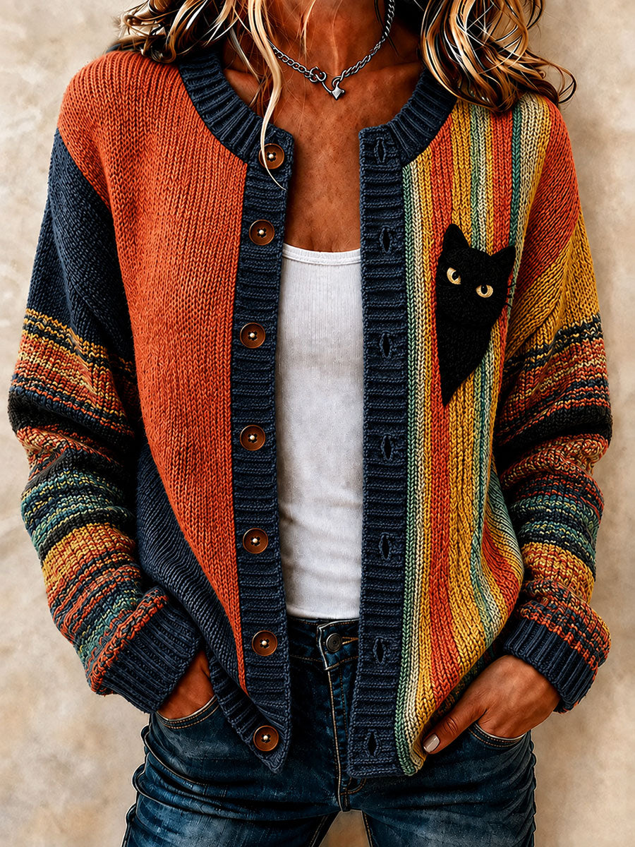 Women's Funny Cute Cat Cardigan