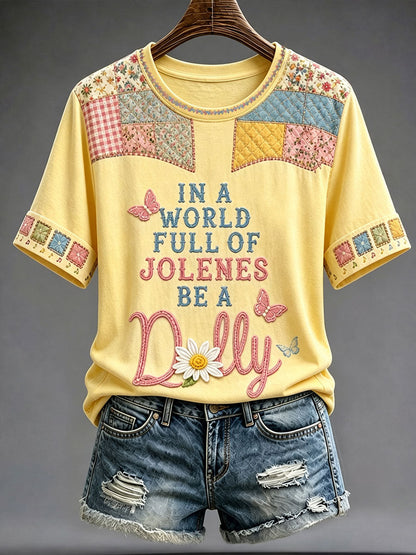 Women's Rip Country Music Lover Queen of Country Printed T-shirt
