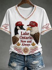 Women's Lake Ontario. Now and Always short-sleeved T-shirt