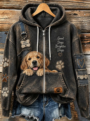 Women's Fun Animals Zip-Up Hoodie