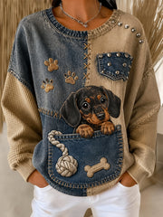 Women's Women's Fun Animals Sweatshirt Sweatshirt