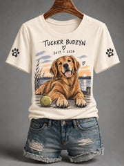Women's Forever In Our Hearts Run Free Tucker Dog Lovers Tee