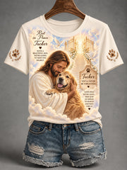 Women's Forever In Our Hearts Run Free Tucker Dog Lovers Tee