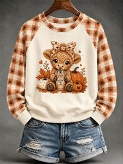 Women's Highland Cow Print Casual Sweatshirt