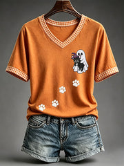 Women's Halloween Ghost and French Bulldog T-Shirt