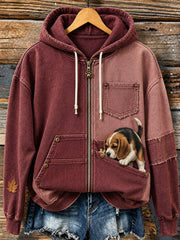 Women's Fun Animals Zip-Up Hoodie